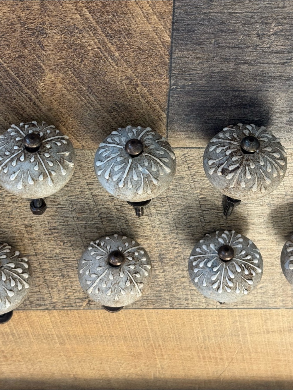 Hobby Lobby Gray Beige Ceramic Drawer Pulls